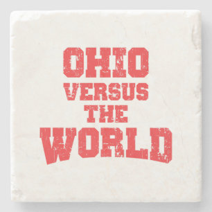 OHIO VERSUS DE WERELD STENEN ONDERZETTER