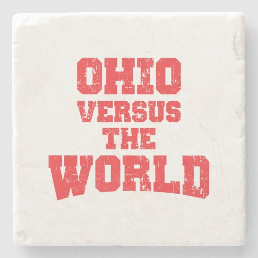 OHIO VERSUS DE WERELD STENEN ONDERZETTER (Voorkant)