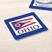 Ohio Vierkante Kartonnen Onderzetter (Schuin)