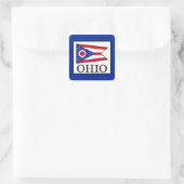 Ohio Vierkante Sticker (Tas)