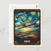 Ohio | Vincent van Gogh geïnspireerd Briefkaart (Voorkant / Achterkant)
