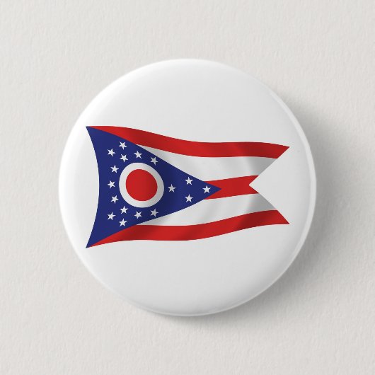 Ohio Vlag Knop Ronde Button 5,7 Cm (Voorkant)