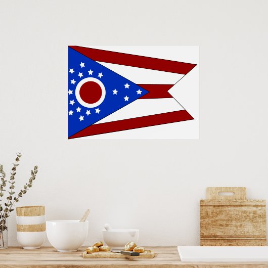 Ohio vlag poster (Keuken)