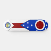 Ohio vlag skateboard (Horizontaal)