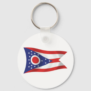 Ohio Vlag Sleutelhanger