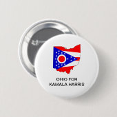 OHIO voor Kamala Harris 2024 Button (Voorkant /achterkant)
