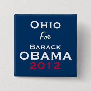 OHIO voor OBAMA 2012 Campaign Button