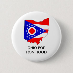 OHIO voor Ron Hood GOVERNOR Button