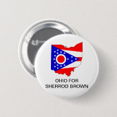 OHIO voor Sherrod Brown SENATE Button (Voorkant /achterkant)