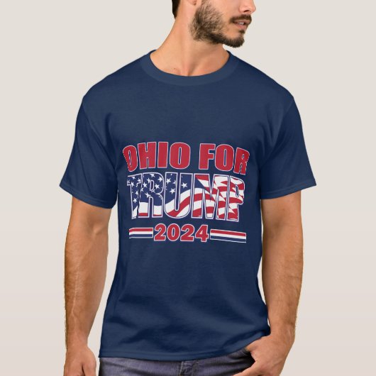 Ohio voor Trump 2024 T-shirt (Voorkant)