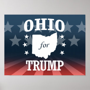 OHIO VOOR TRUMP POSTER