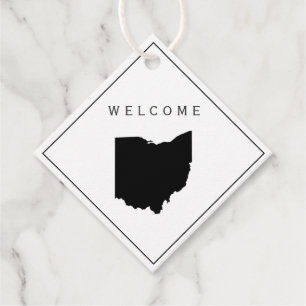 Ohio welkomsttas cadeau Label bruiloft weekend