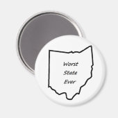 Ohio Worst State Magneet (Voorkant / Achterkant)