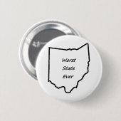 Ohio Worst State Ronde Button 5,7 Cm (Voorkant /achterkant)