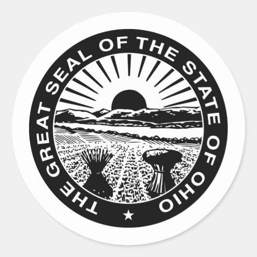 Ohioan Seal, Zegel van Ohio Sticker (Voorkant)