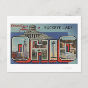 OhioBuckeye LakeLarge Letter ScenesOhio Briefkaart