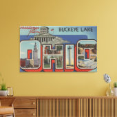 OhioBuckeye LakeLarge Letter ScenesOhio Canvas Afdruk (Insitu (Woonkamer))