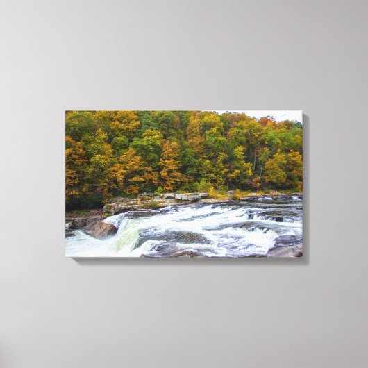 Ohiopyle Herfsten, Pennsylvania Canvas Afdruk (Voorkant)