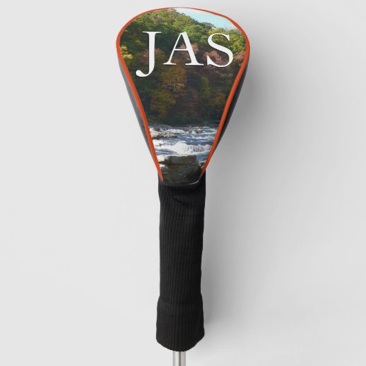 Ohiopyle Rapids in Herfst Pennsylvania Golfheadcover (Voorkant)