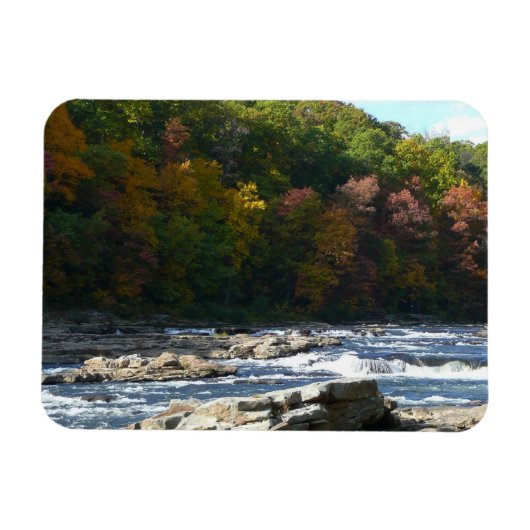 Ohiopyle Rapids in Herfst Pennsylvania Magneet (Horizontaal)