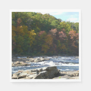 Ohiopyle Rapids in Herfst Pennsylvania Servet