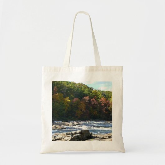 Ohiopyle Rapids in Herfst Pennsylvania Tote Bag (Voorkant)
