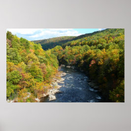Ohiopyle River in Herfst I Pennsylvania Autumn Poster