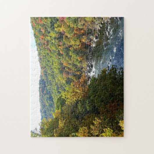 Ohiopyle rivier in Herfst II Autumn Pennsylvania Legpuzzel (Verticaal)