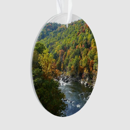Ohiopyle rivier in Herfst II Autumn Pennsylvania Ornament (voorkant)