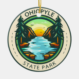 Ohiopyle State Park Pennsylvania Badge Keramisch Ornament