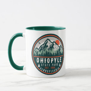 Ohiopyle State Park Pennsylvania Retro Sunset Mok