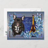 OhLaLa French Bulldog Briefkaart (Voorkant / Achterkant)