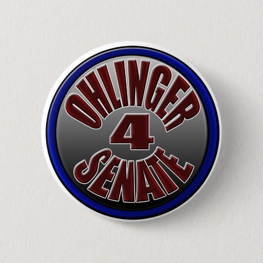 Ohlinger voor senaatpin... ronde button 5,7 cm (Voorkant)