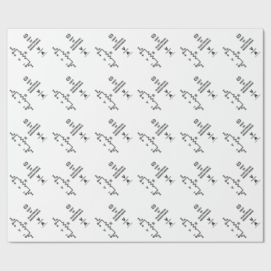 Ohm a Unit of Electrical Resistance (Physics) Cadeaupapier (Vlak)