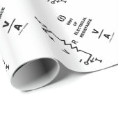 Ohm a Unit of Electrical Resistance (Physics) Cadeaupapier (Rol Hoek)