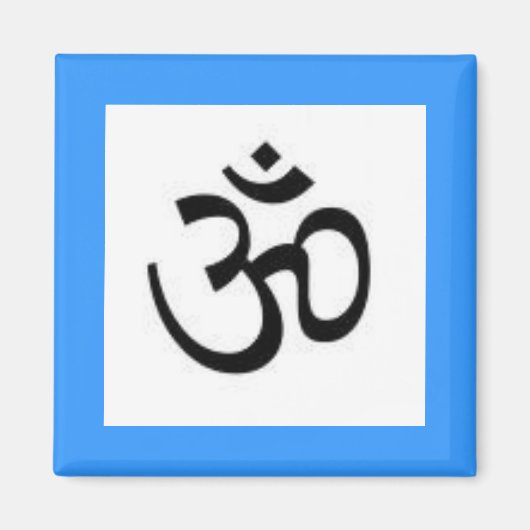 OHM blauwe magneet (Voorkant)