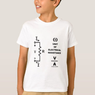 Ohm een eenheid van elektrische weerstand (fysica) t-shirt