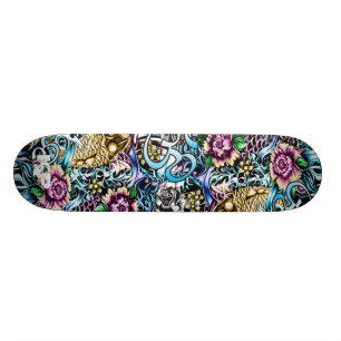 Ohm en Koi Japans Schaats voor stijlkunst Skateboard
