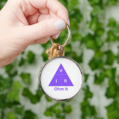 Ohm Het Paarse Ohm's Law Triangle Sleutelhanger (Hand)