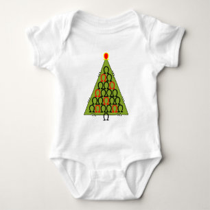 Ohm kerstboom romper