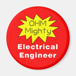 Ohm machtige elektroingenieur magneet