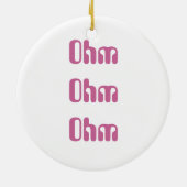 Ohm Ohm Ohm Keramisch Ornament (Achterkant)