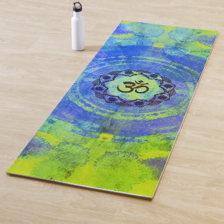 Ohm-symbool, mandala - groen yogamat