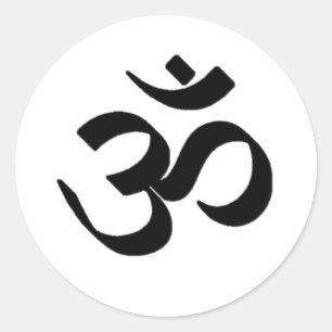 Ohm-symbool Ronde Sticker