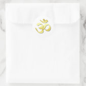 Ohm-symbool Ronde Sticker (Tas)