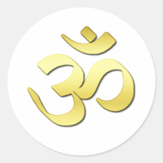 Ohm-symbool Ronde Sticker