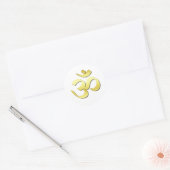 Ohm-symbool Ronde Sticker (Envelop)
