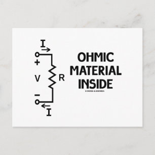 Ohmic Material Inside (Ohm's Law) Briefkaart