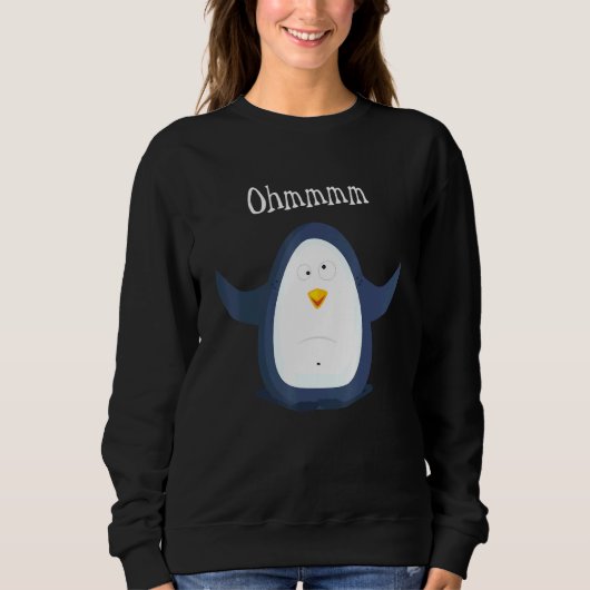 Ohmmm Yoga Penguin Tea I Meditation Relaxation Trui (Voorkant)