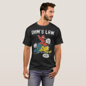 Ohms Law Electricity verklaarde Electrical Enginee T-shirt (Voorkant volledig)